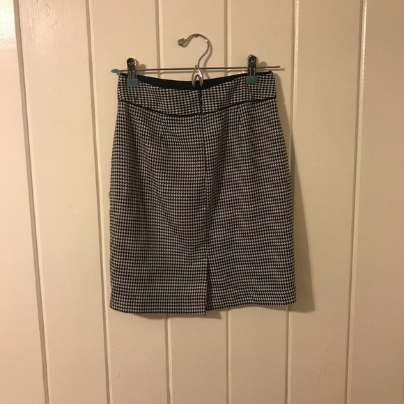 EUC Banana Republic Houndstooth Pencil Skirt 00P - Picture 4 of 6